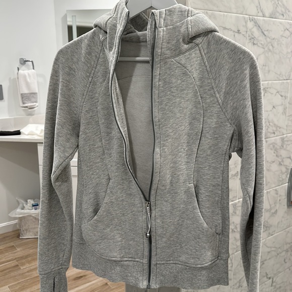 Lululemon full zip scuba in gray. - Picture 3 of 3